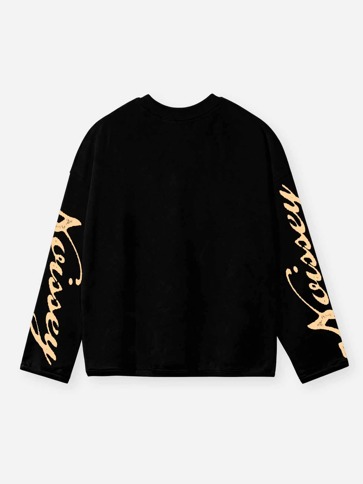 NOISSEY New York Night Heli-Cash Graphic Art Little Oversized Long Sleeve Shirt - Onyx Black - Image 10