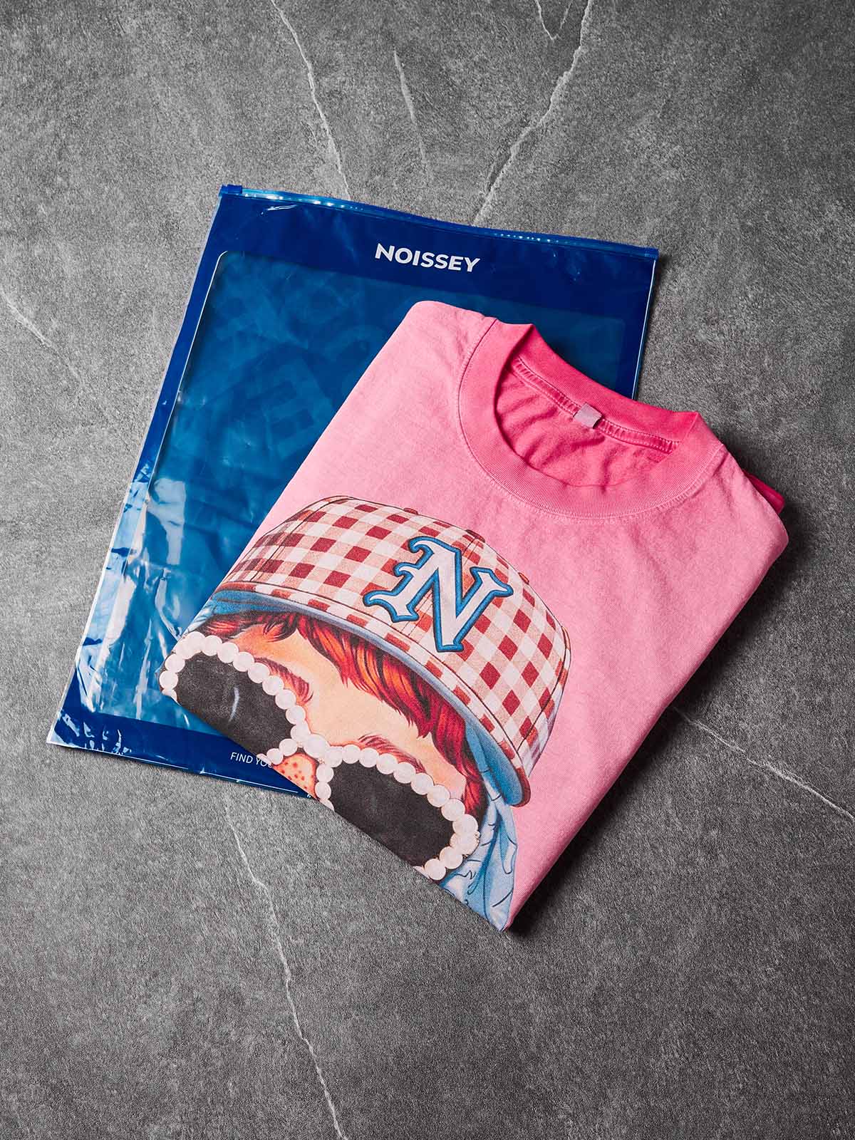 NOISSEY "Newman Defiance" Graphic Oversized Tee - Bubblegum Pink - Image 8