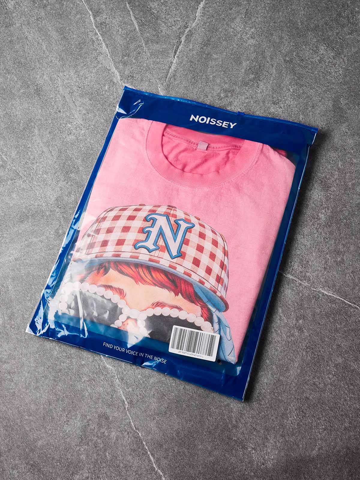 NOISSEY "Newman Defiance" Graphic Oversized Tee - Bubblegum Pink - Image 9
