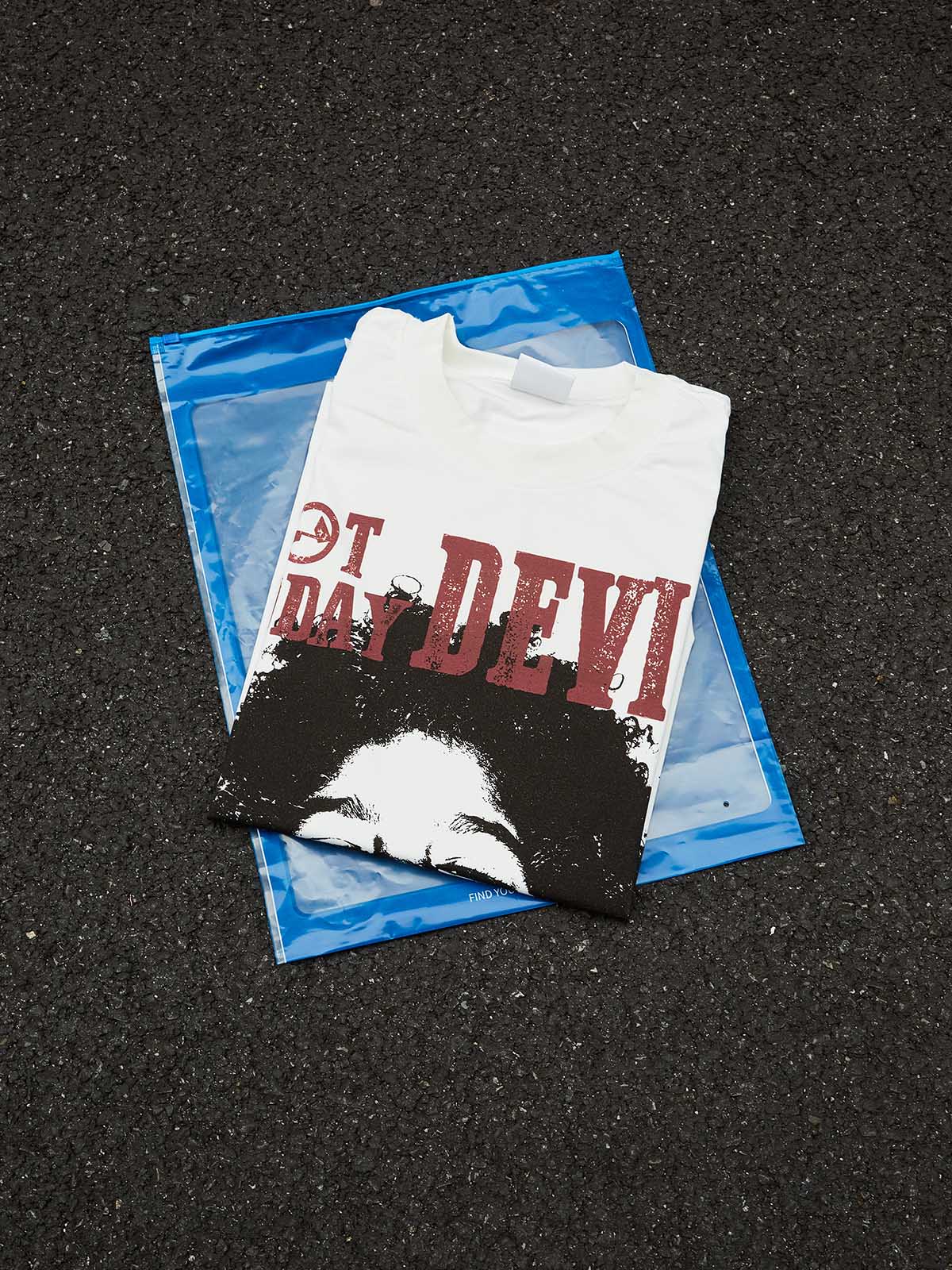 NOISSEY "Not Today Devil" Boxy Oversized Tee - Vintage Portrait Graphic Streetwear - Image 8