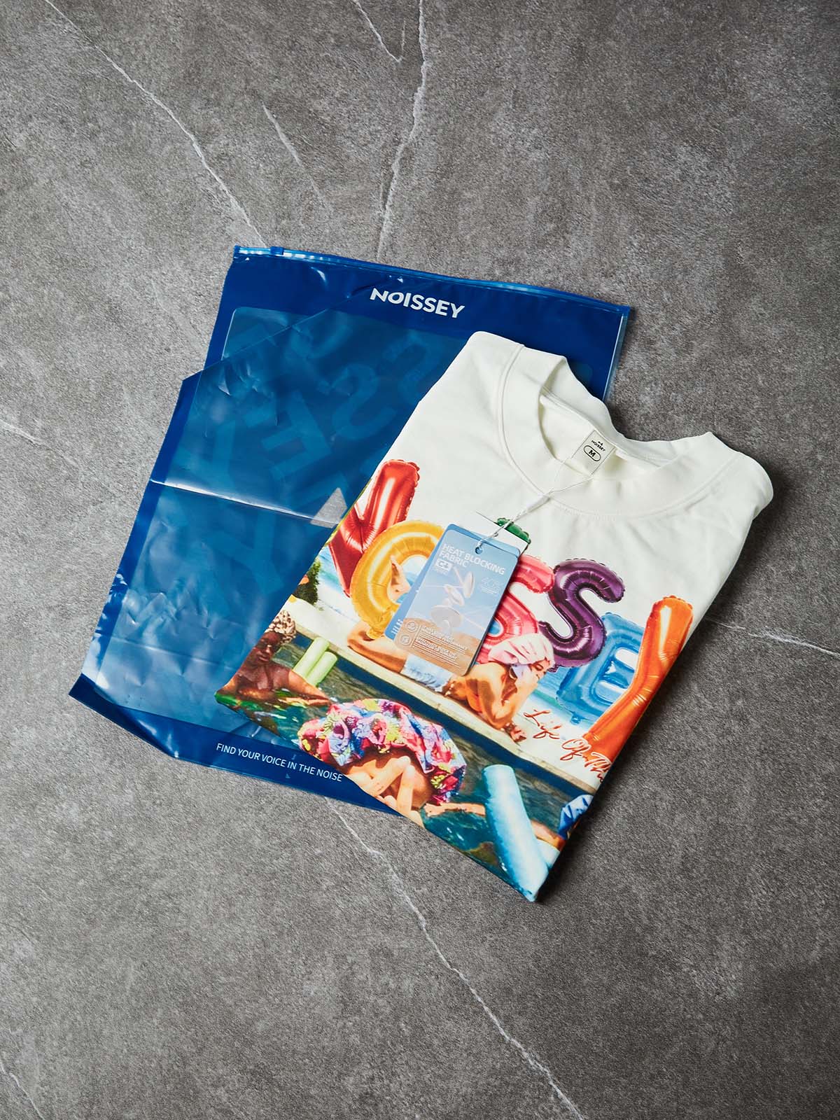 NOISSEY "Pool Side Mania" Retro Graphic Oversized Tee - Image 6