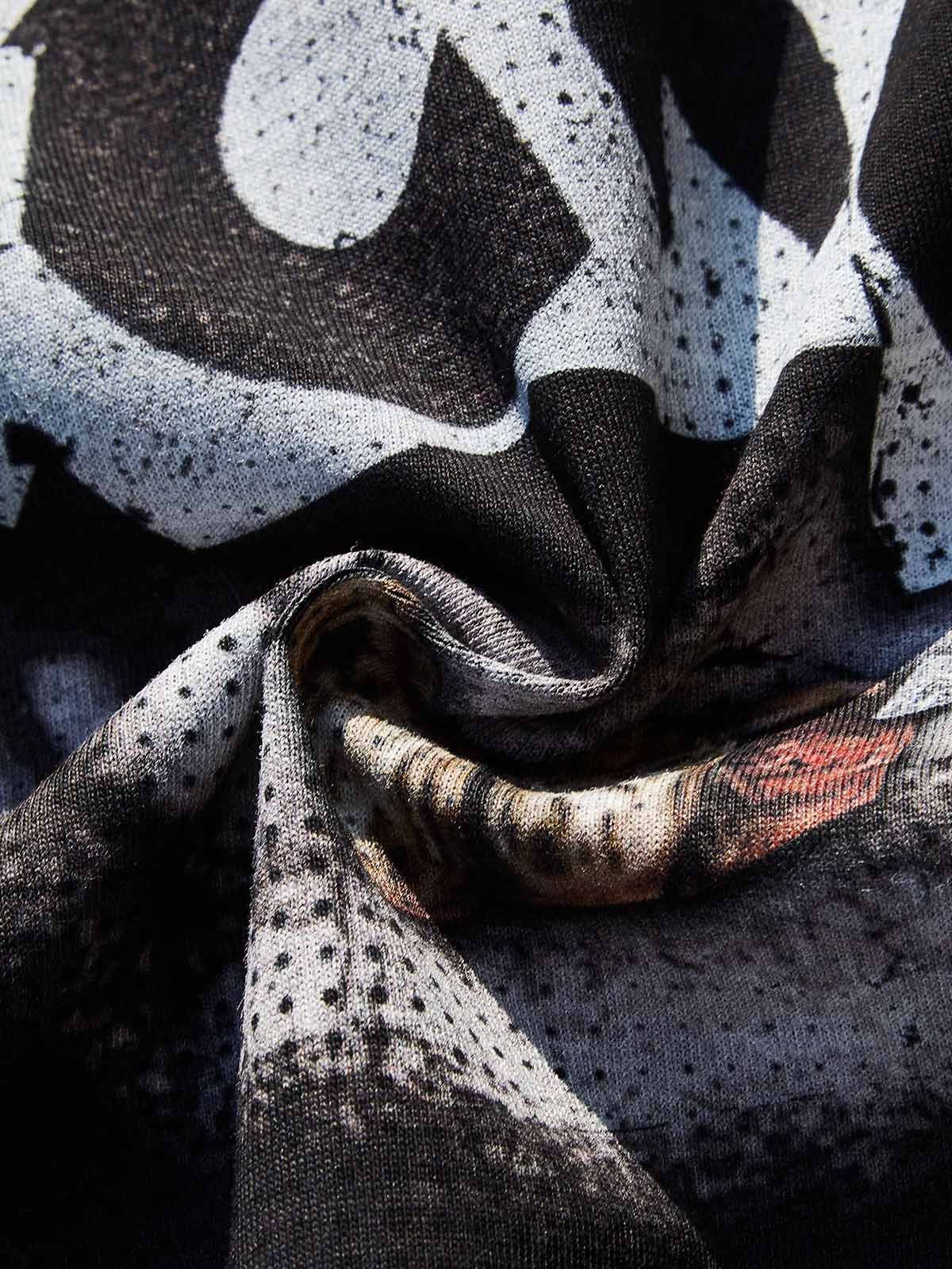 NOISSEY "Public Silence" Punk Collage Tee - Distressed Mouth & Microphone Graphic - Image 8