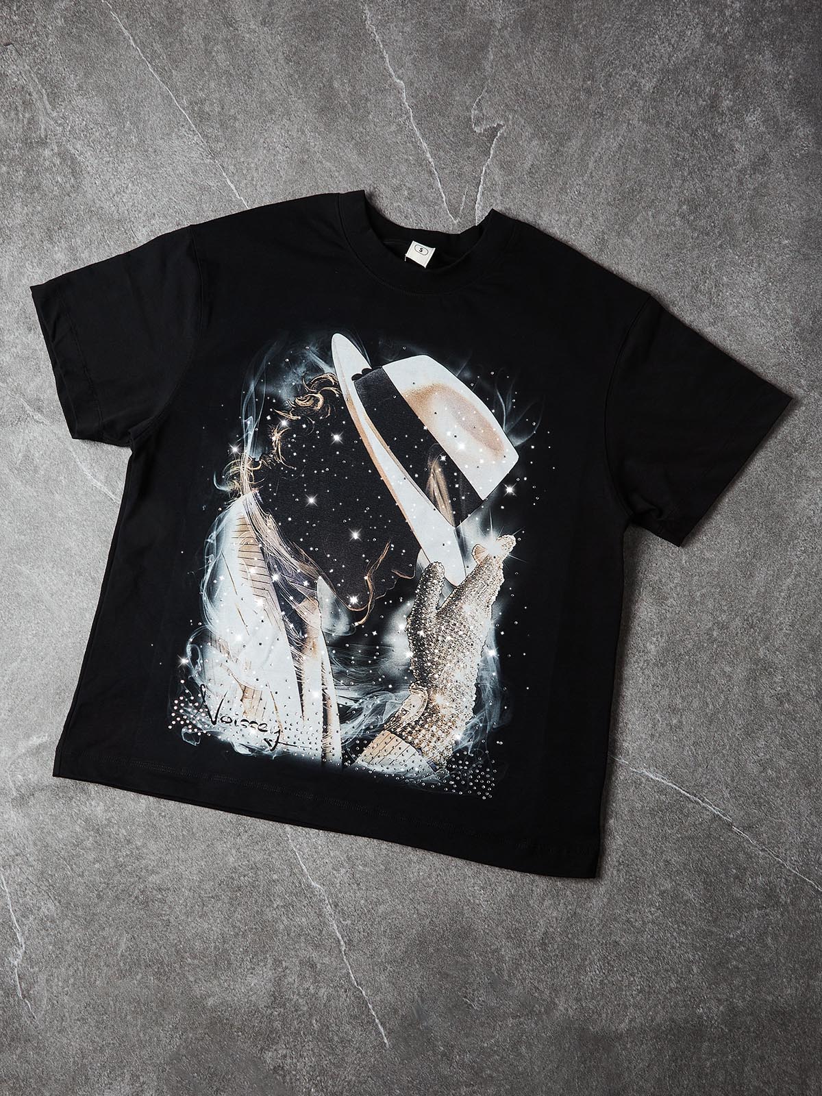 NOISSEY "Radiant Legend" Shimmering Smoke & Diamond Art Heavyweight T-Shirt - Image 7