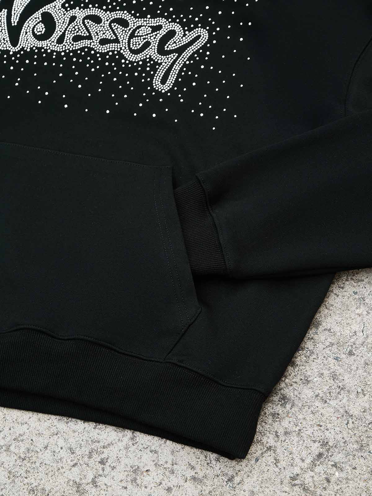Noissey Rhinestone Logo Glitter Boxy Hoodie - Image 9