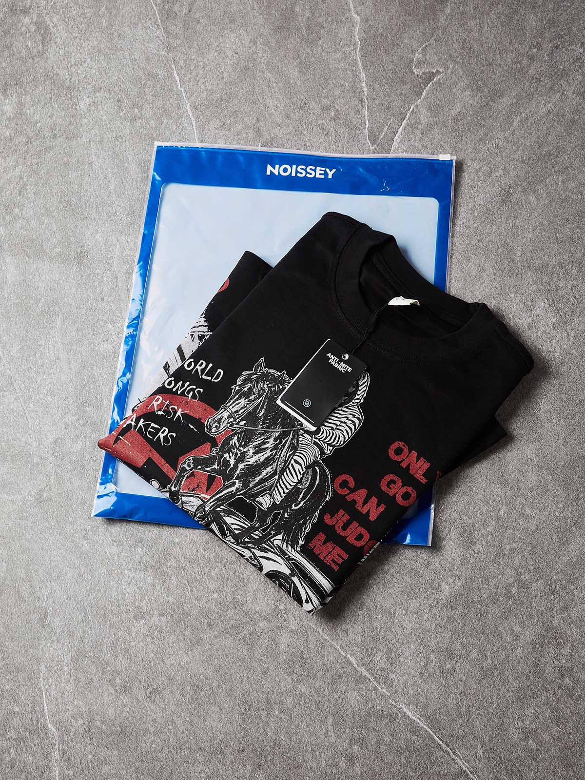 NOISSEY "Risk Takers" Black Long-Sleeve - Zebra Graffiti Tee - Image 6