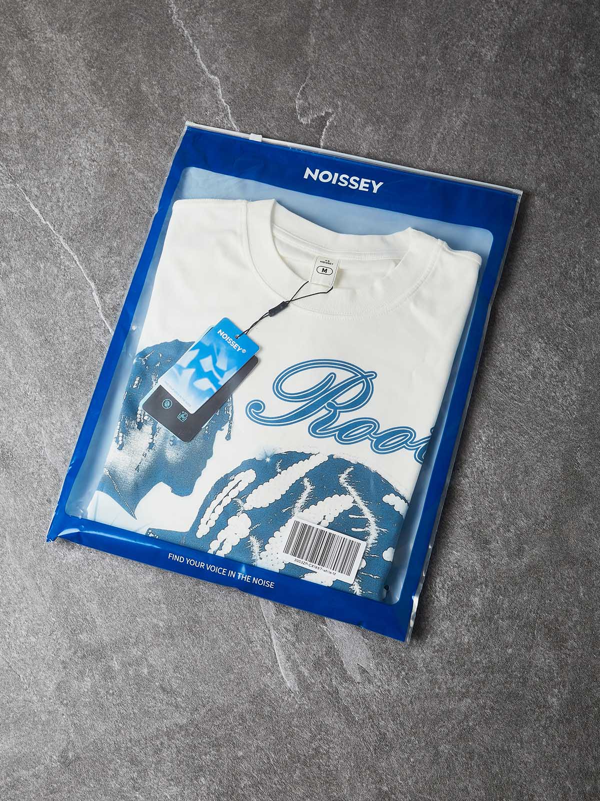 NOISSEY "Roots Deep" Retro Cyanotype Braids Culture Graphic Boxy Sweatshirt - Image 6