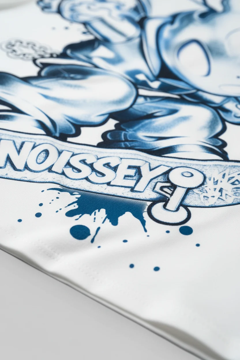 NOISSEY Skater Fire-Boy Graphic T-Shirt - Pure White - Image 7