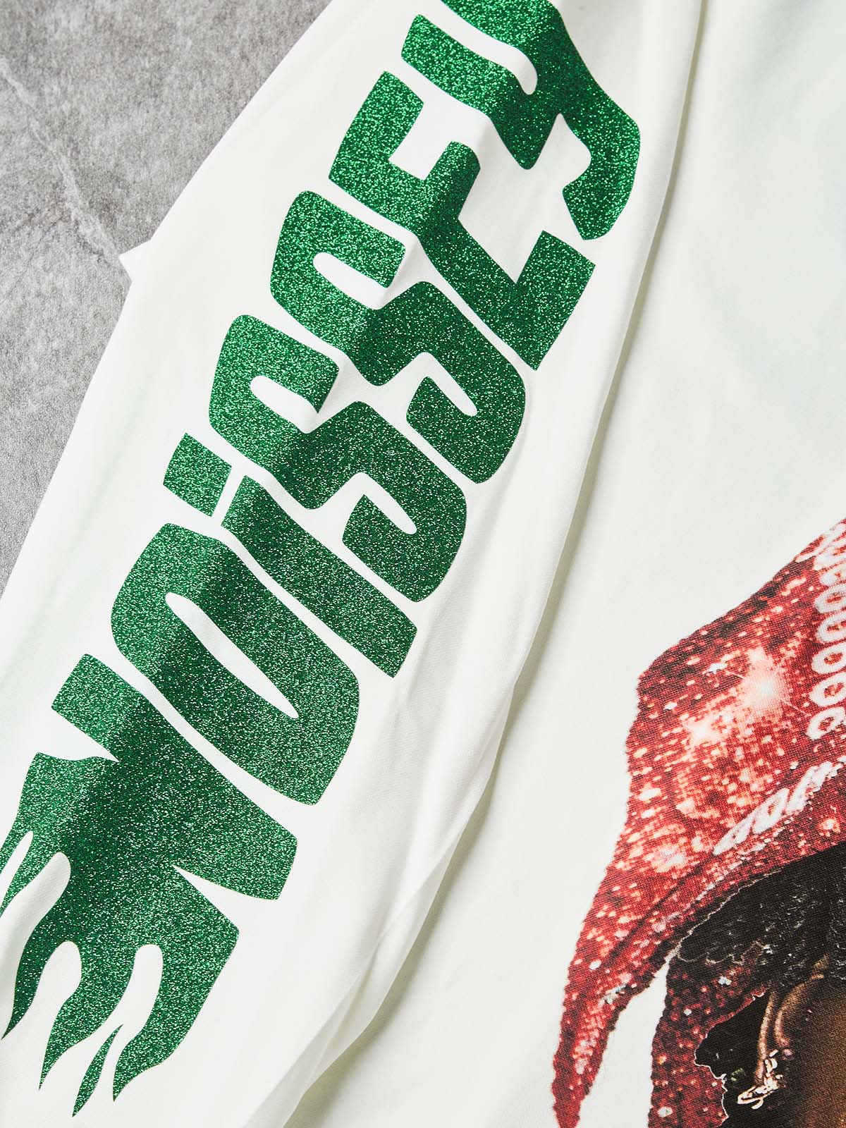 NOISSEY "Sovereign G.O.A.T." Sparkling Dual-Tone Paisley Bandana Biting Cross Heavyweight Long Sleeve - Image 6