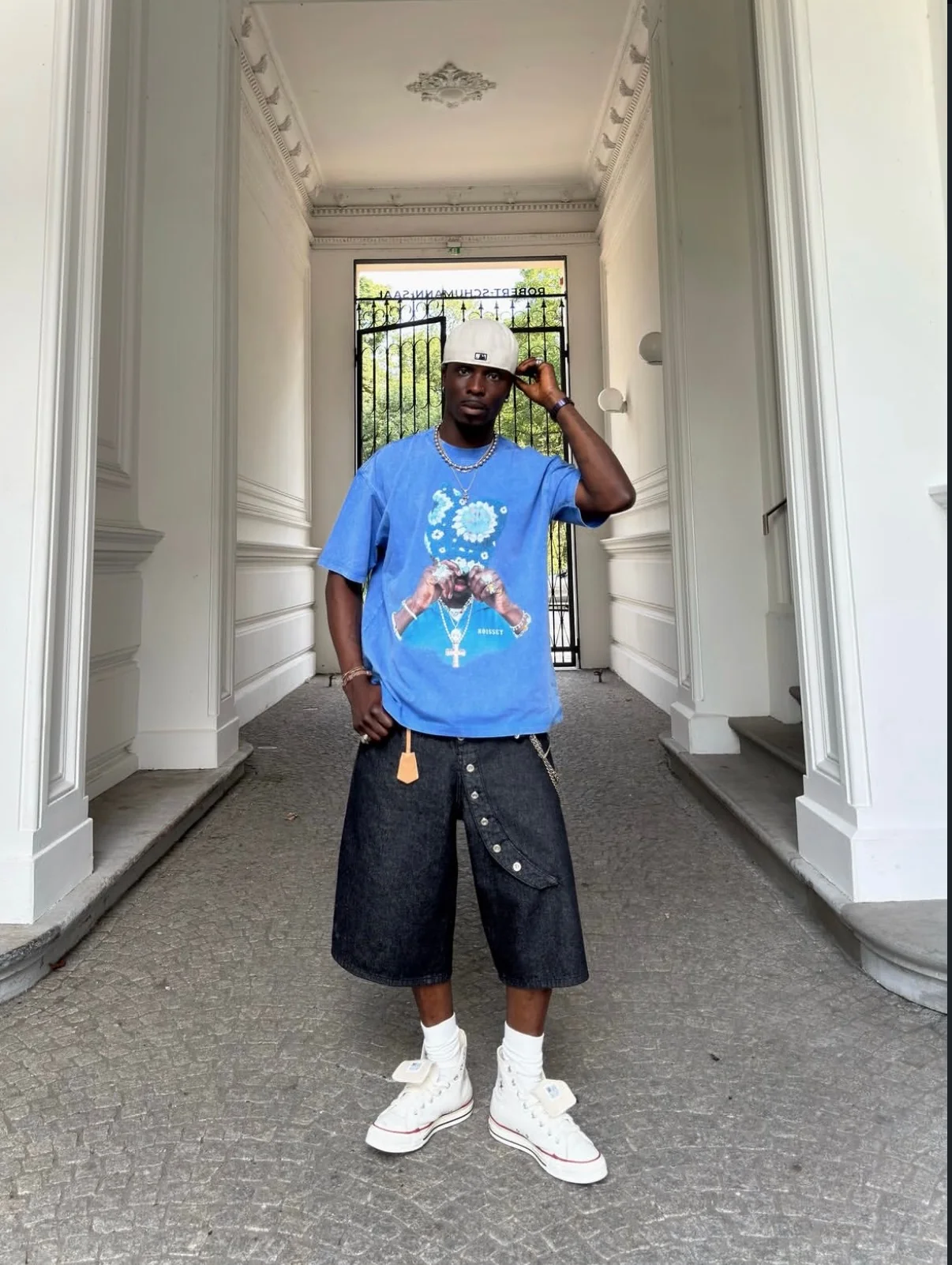 NOISSEY "Street Icon" Blue Tee - Vintage Graphic T-Shirt - Image 3