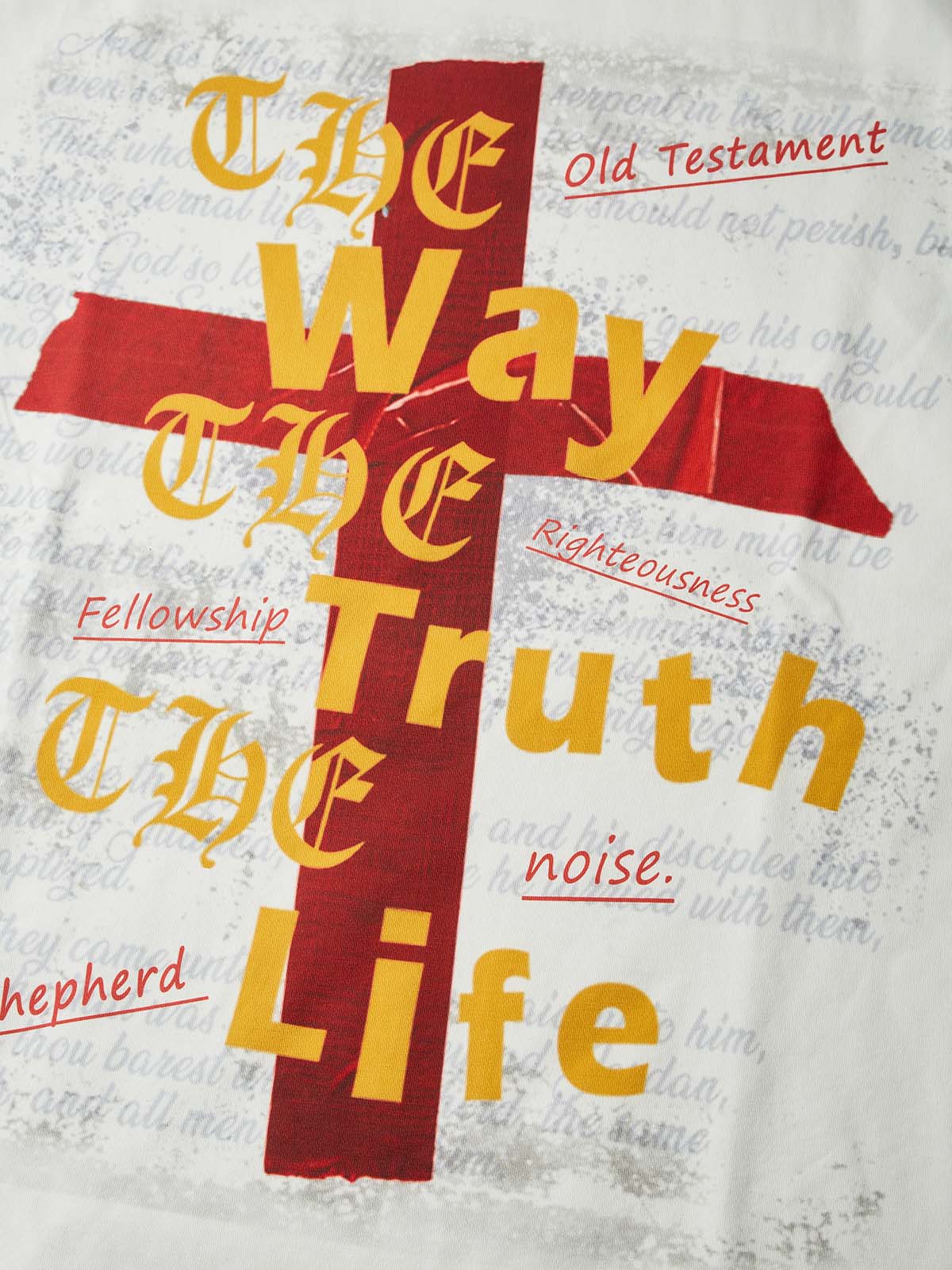 NOISSEY "The Way, The Truth, The Life" Graphic Tee - Heavyweight Studio White - Image 2