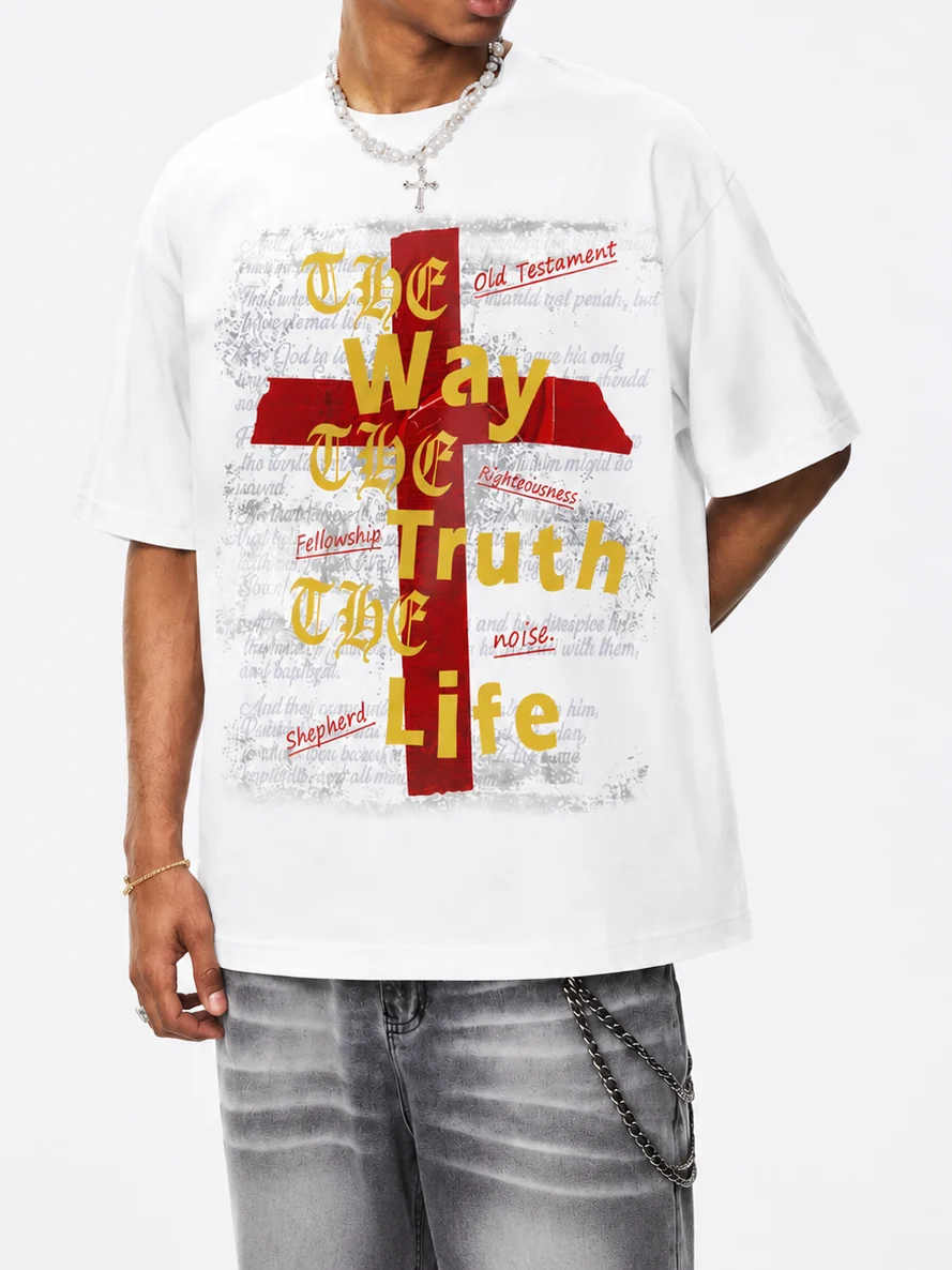 NOISSEY "The Way, The Truth, The Life" Graphic Tee - Heavyweight Studio White - Image 4
