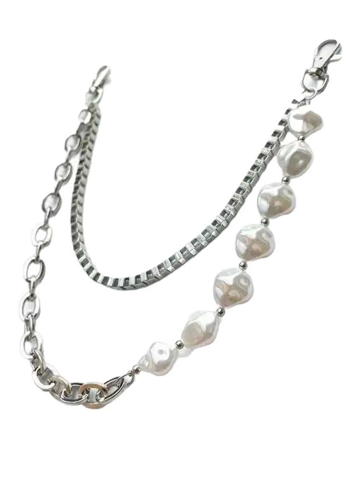 NOISSEY URBAN HYBRID - DOUBLE-LAYERED PEARL & METAL WAIST CHAIN - Image 5