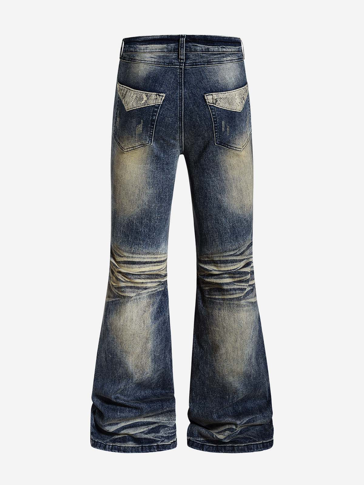 NOISSEY VINTAGE WASH FLARE JEANS - RUNS SMALL | STACKED DENIM - Image 3