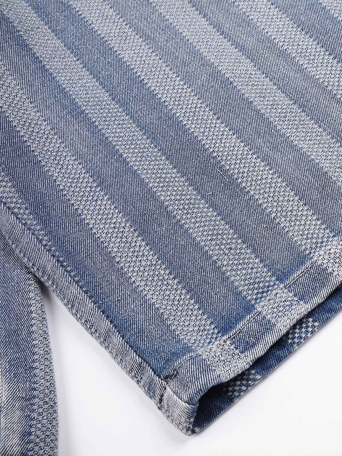 NOISSEY Vintage Washed Lightweight Denim Shorts - Wide-Leg Jorts - Image 5