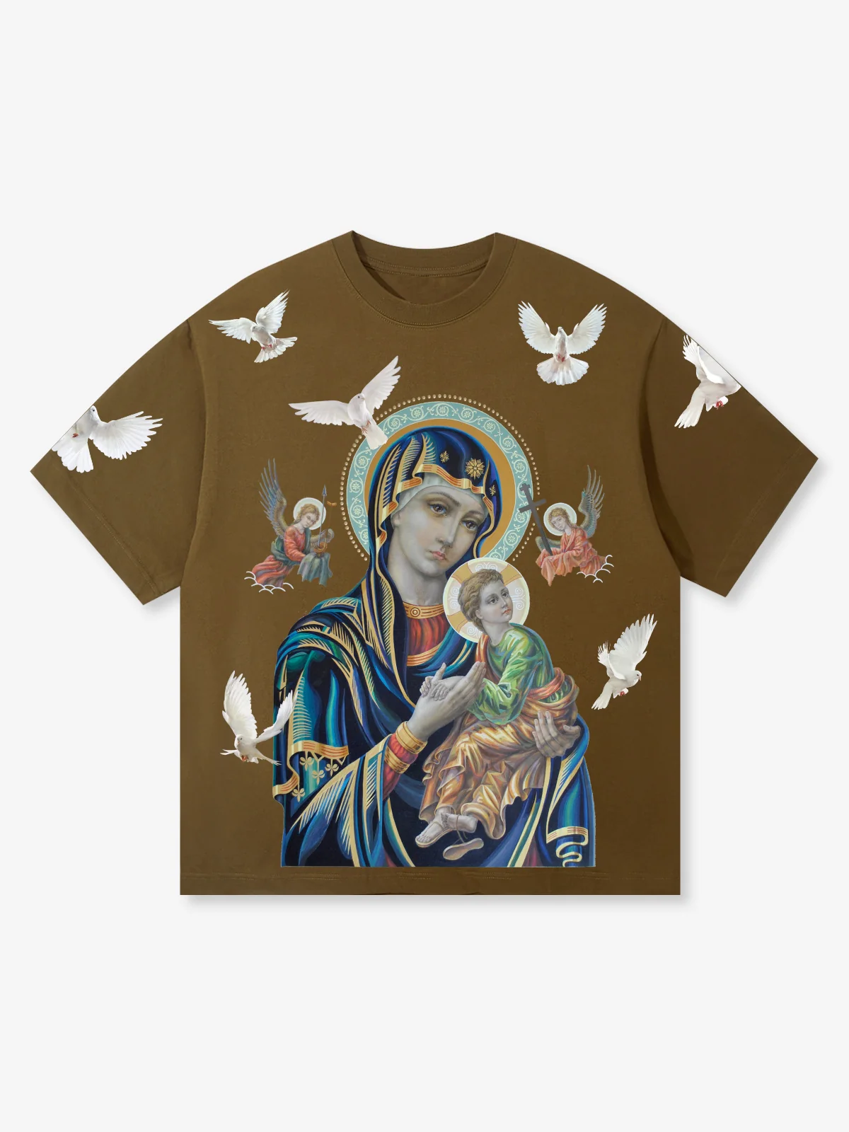 OBSTACLES & DANGERS© Black Madonna and Child T-shirt - Image 18