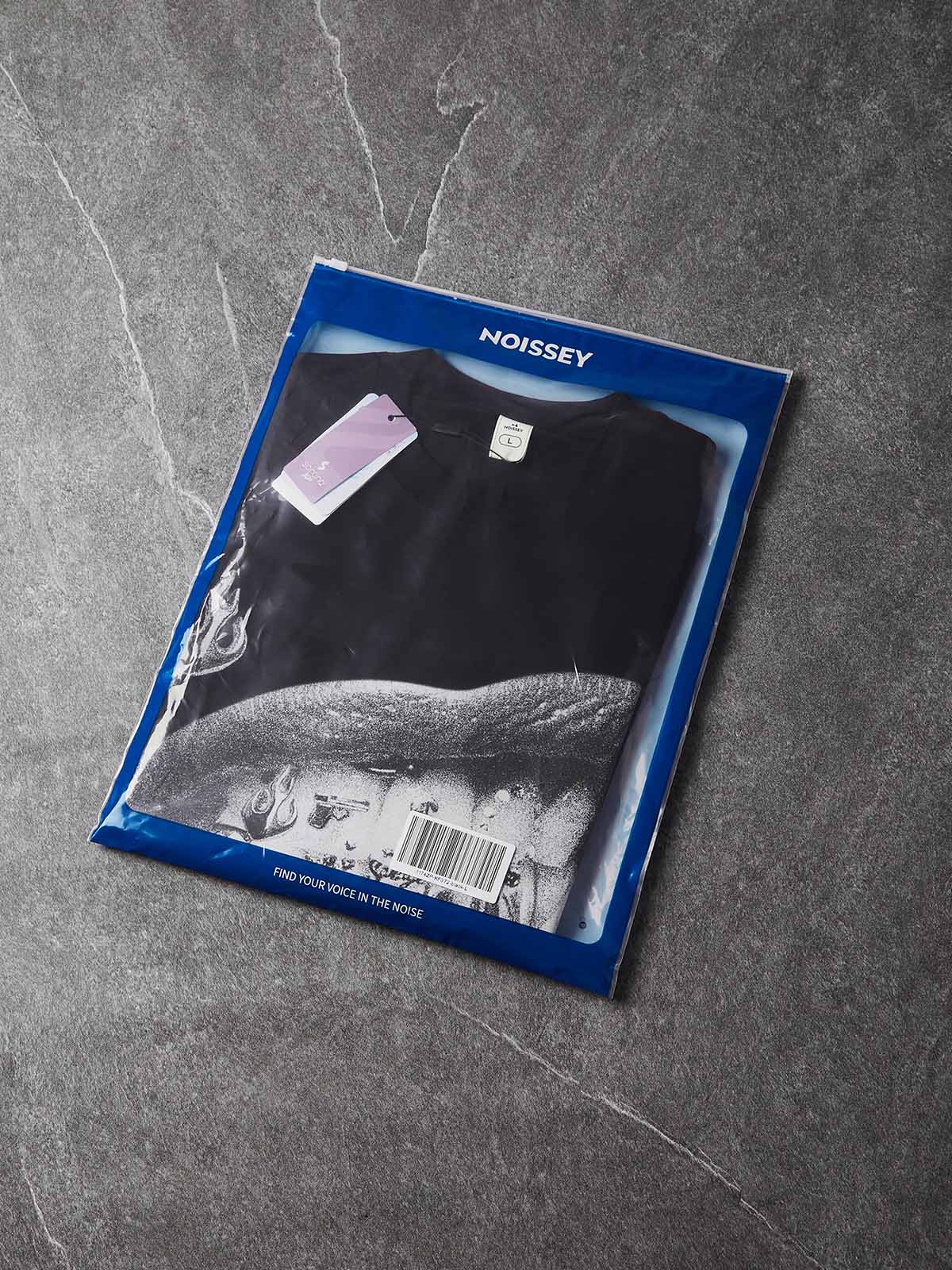NOISSEY "Gun & Dice" Grillz Cooling Boxy Tee - Black - Image 9