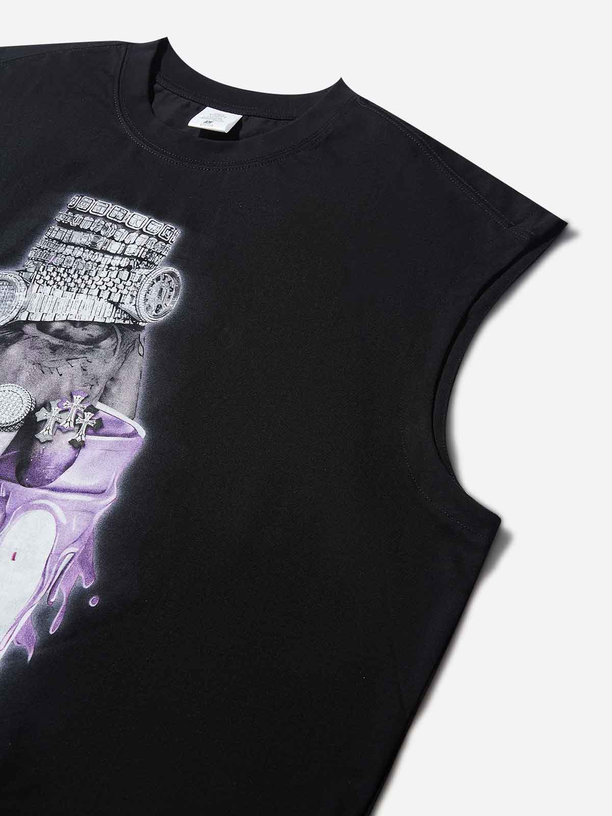 Prosperous Watch Hand Print Tank Top - Image 3