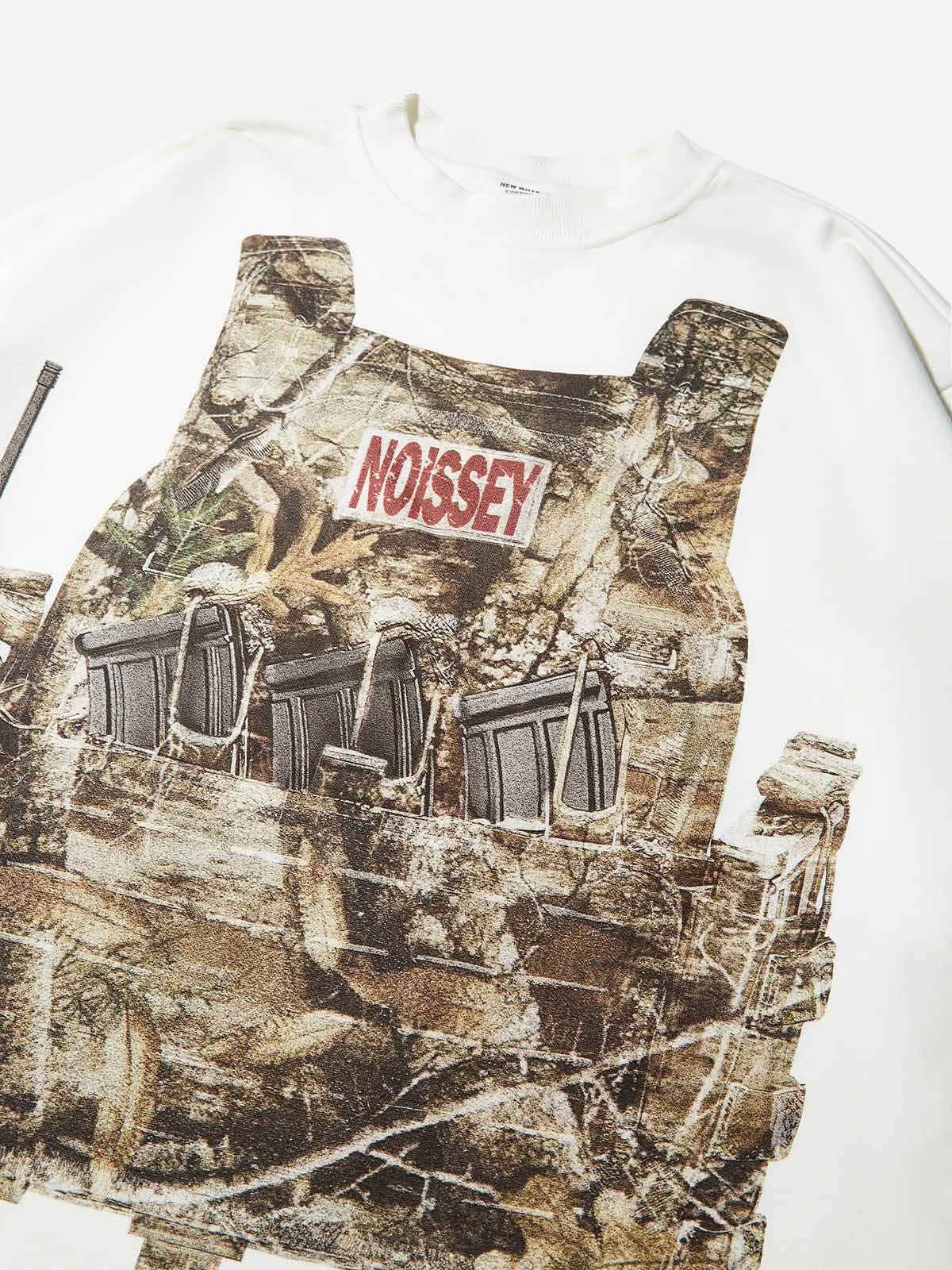 Real tree Double-sided Bulletproof Vest with Tree Pattern Print Long Sleeve - Image 3