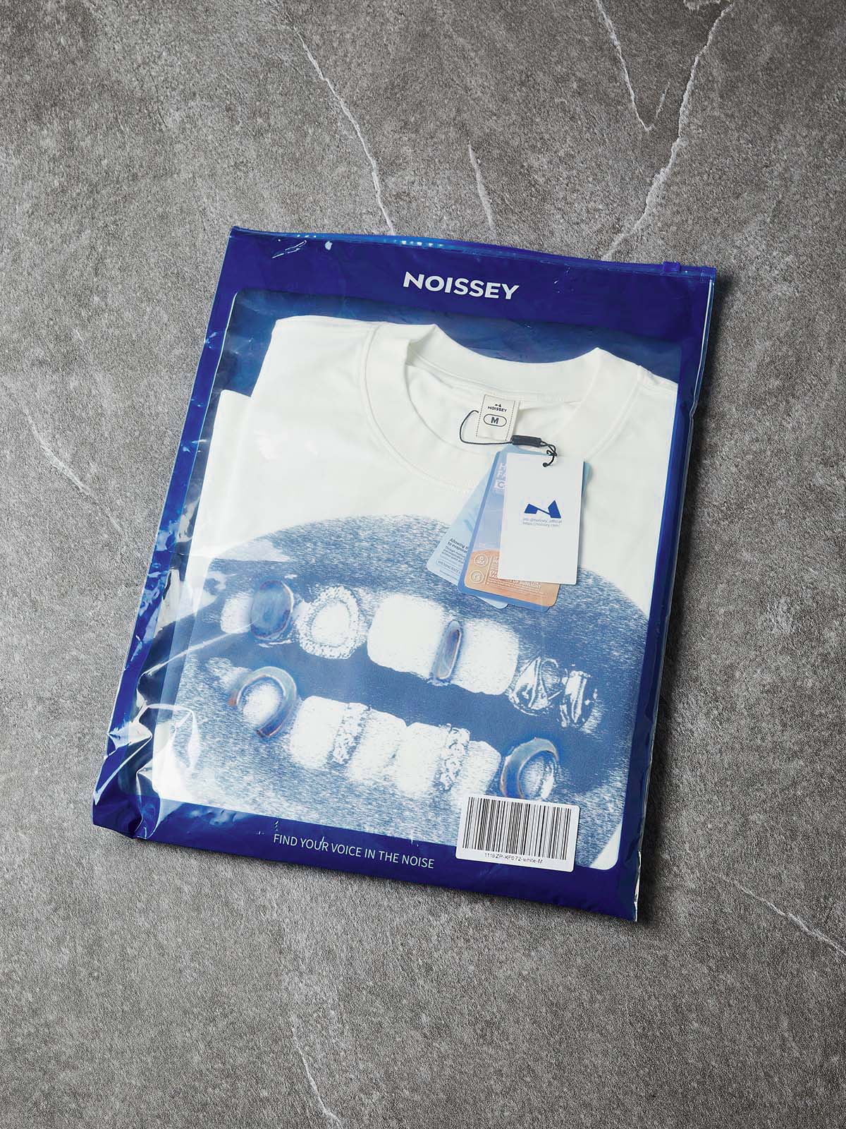 NOISSEY "Double Grillz" Boxy Heavyweight Cooling Tee - White - Image 9