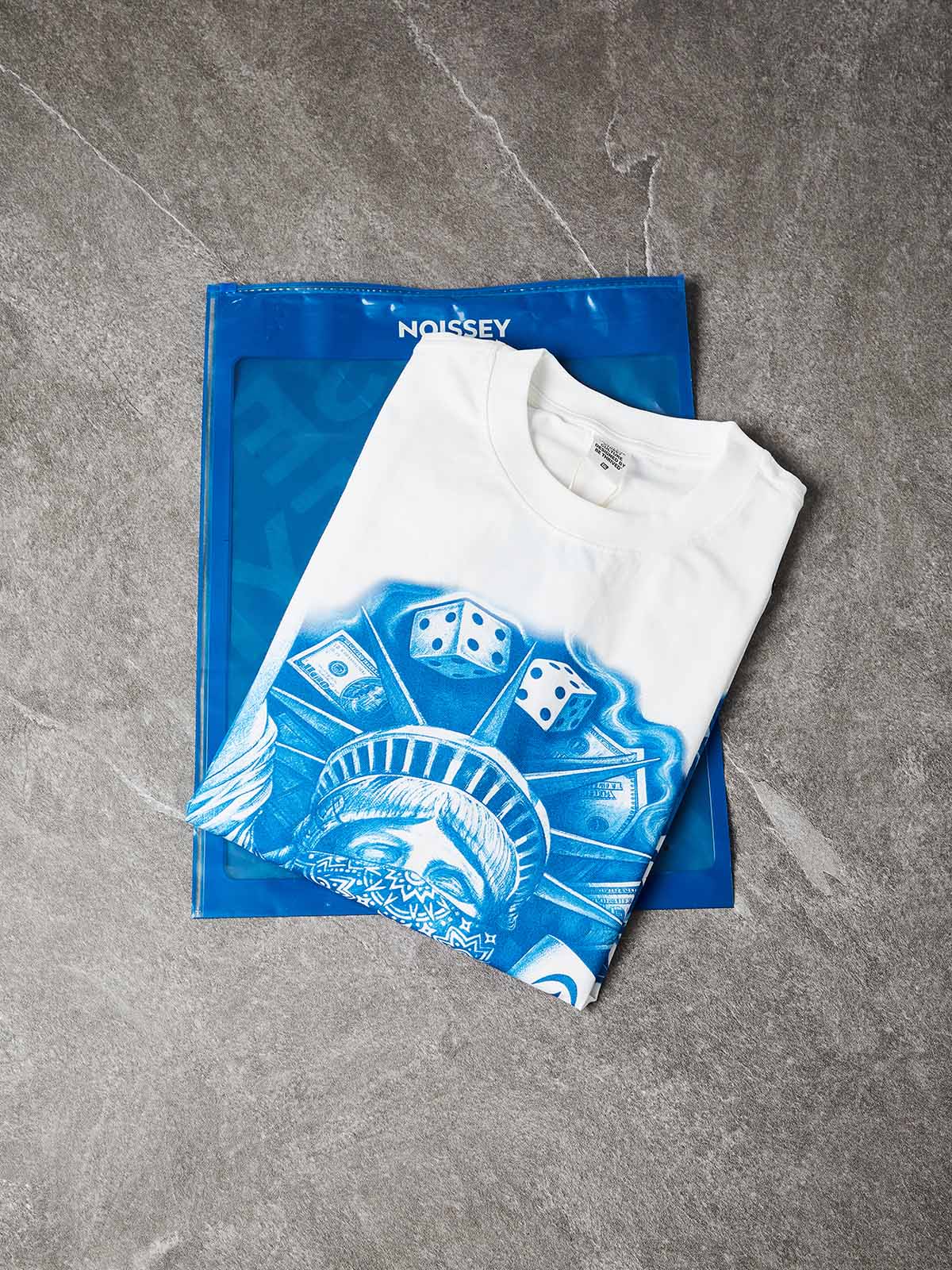 NOISSEY "LIBERTY GRAFFITI" CHICANO ART TEE - TECH COTTON OVERSIZED - Image 5