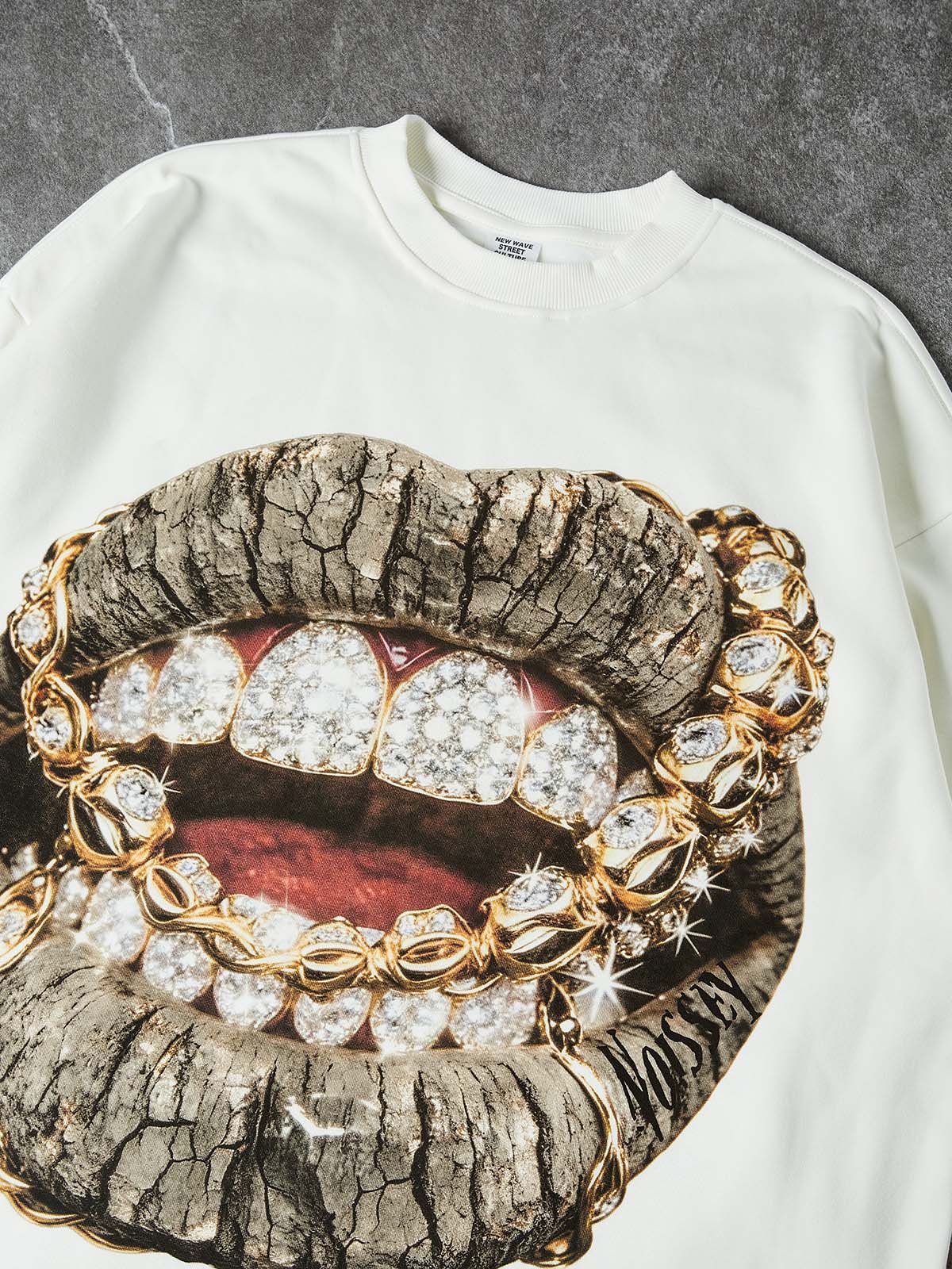 NOISSEY GOLD CHAIN GRILLS - ICED OUT TREE CAMO LONG SLEEVE - Image 2