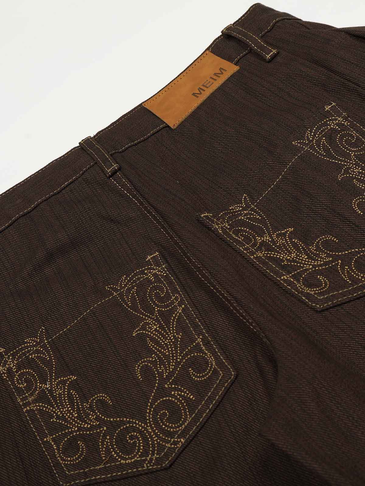 Striped Saber curve Jeans - Image 6
