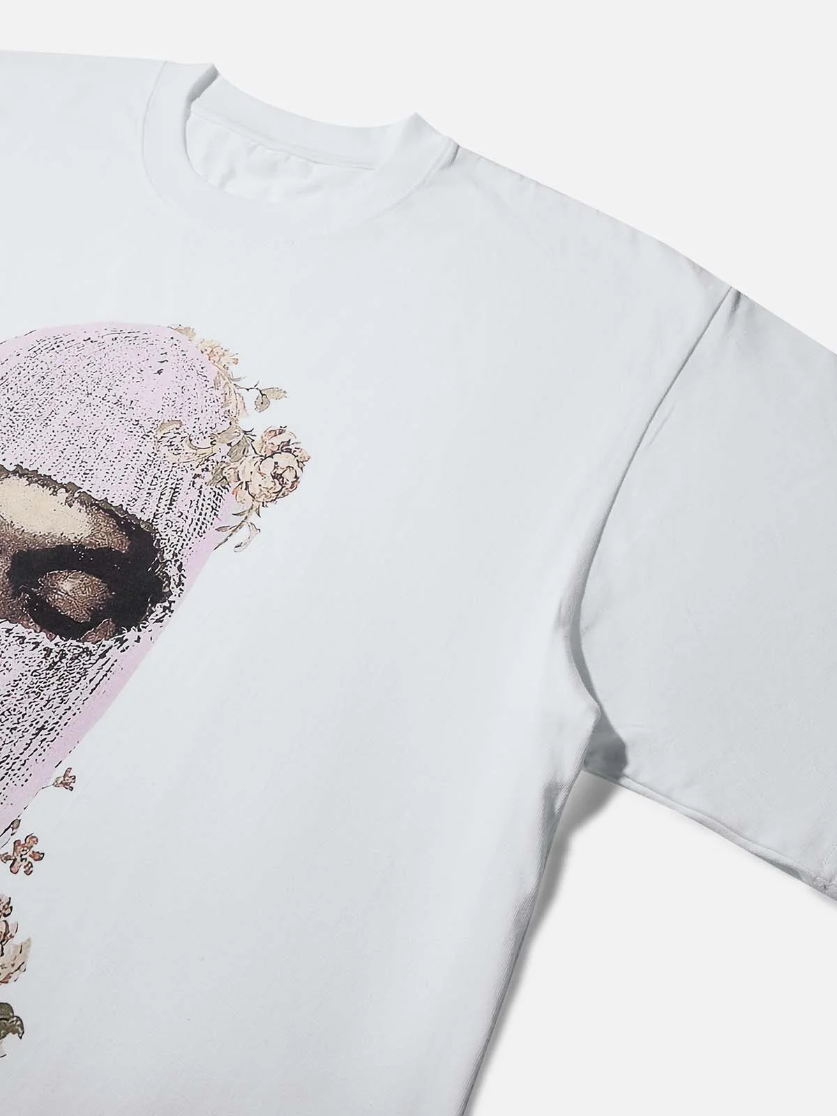 Vintage Knit Balaclava Print T-shirt - Image 7