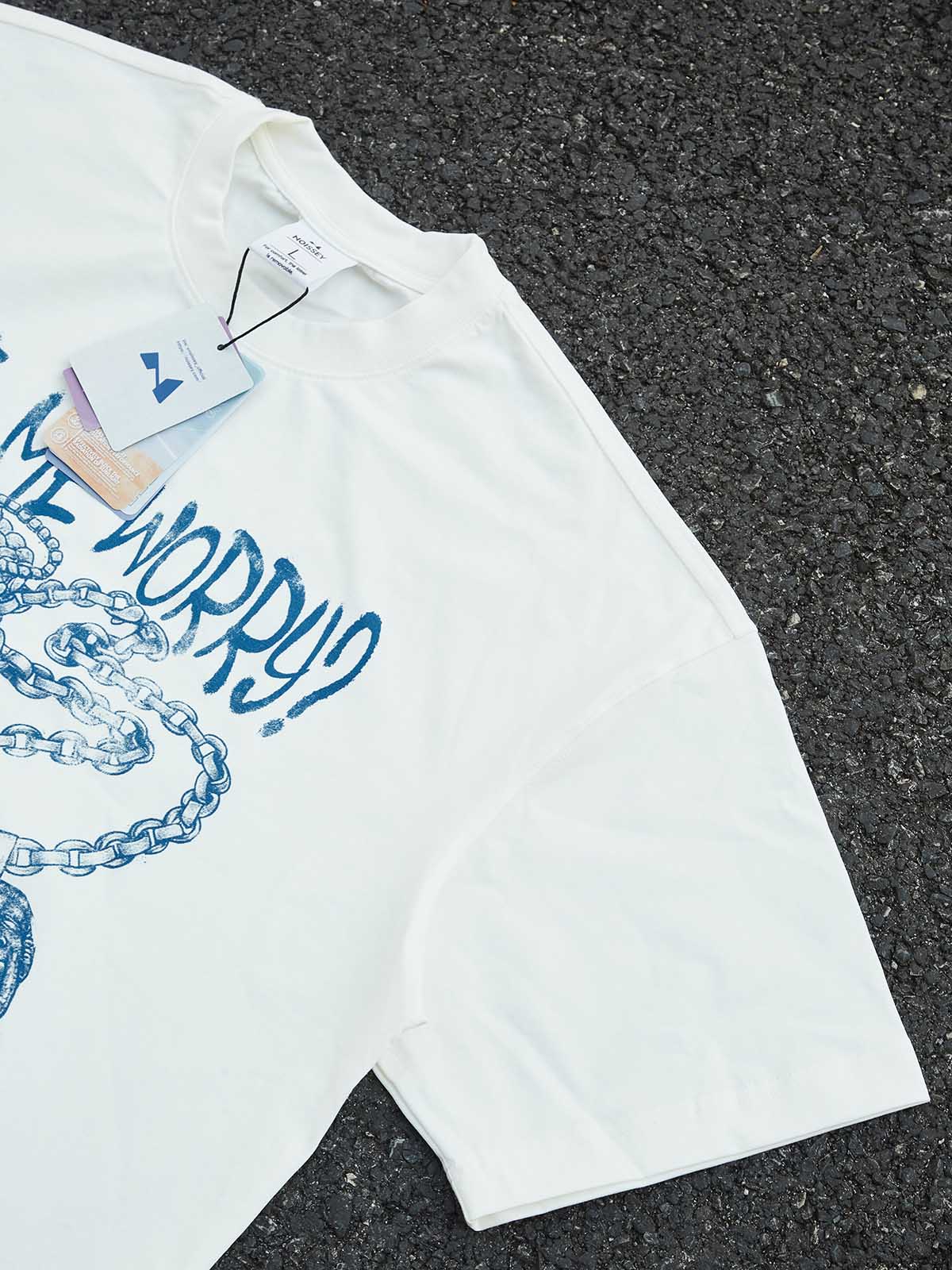 "WHAT ME WORRY?" BAD BOY TEE – VINTAGE WHITE BOXY STREETWEAR - Image 9